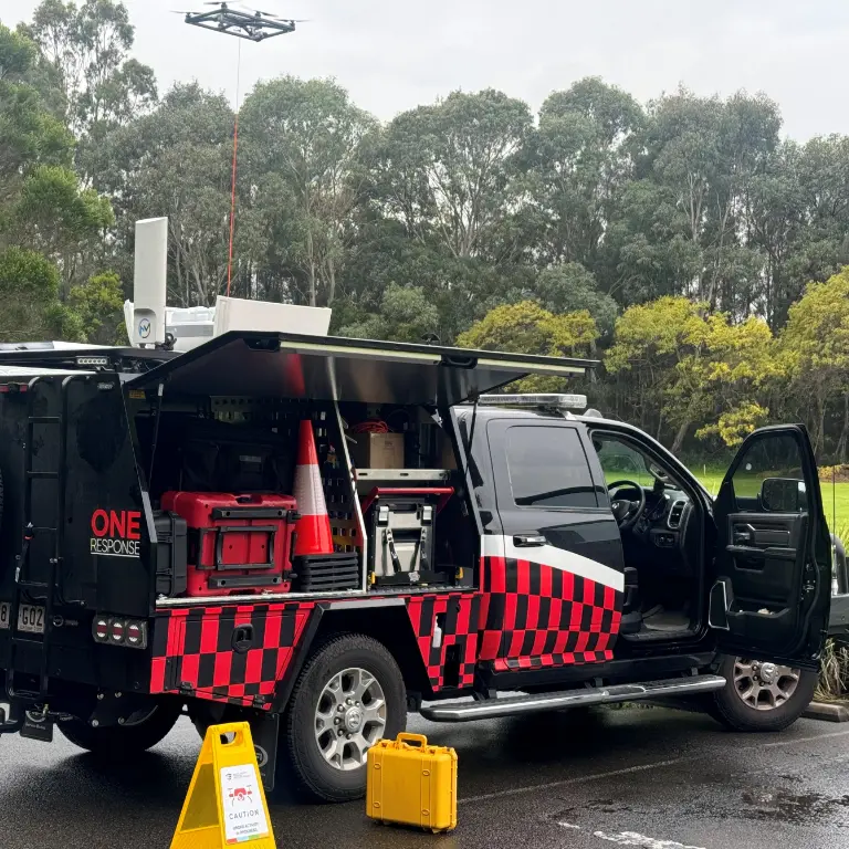 Fotokite display - public safety training and response group
